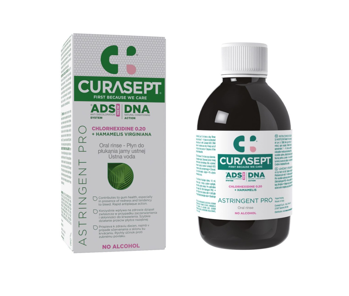 CURASEPT ADS DNA ASTRINGENT PRO ústní voda 200 ml CURASEPT