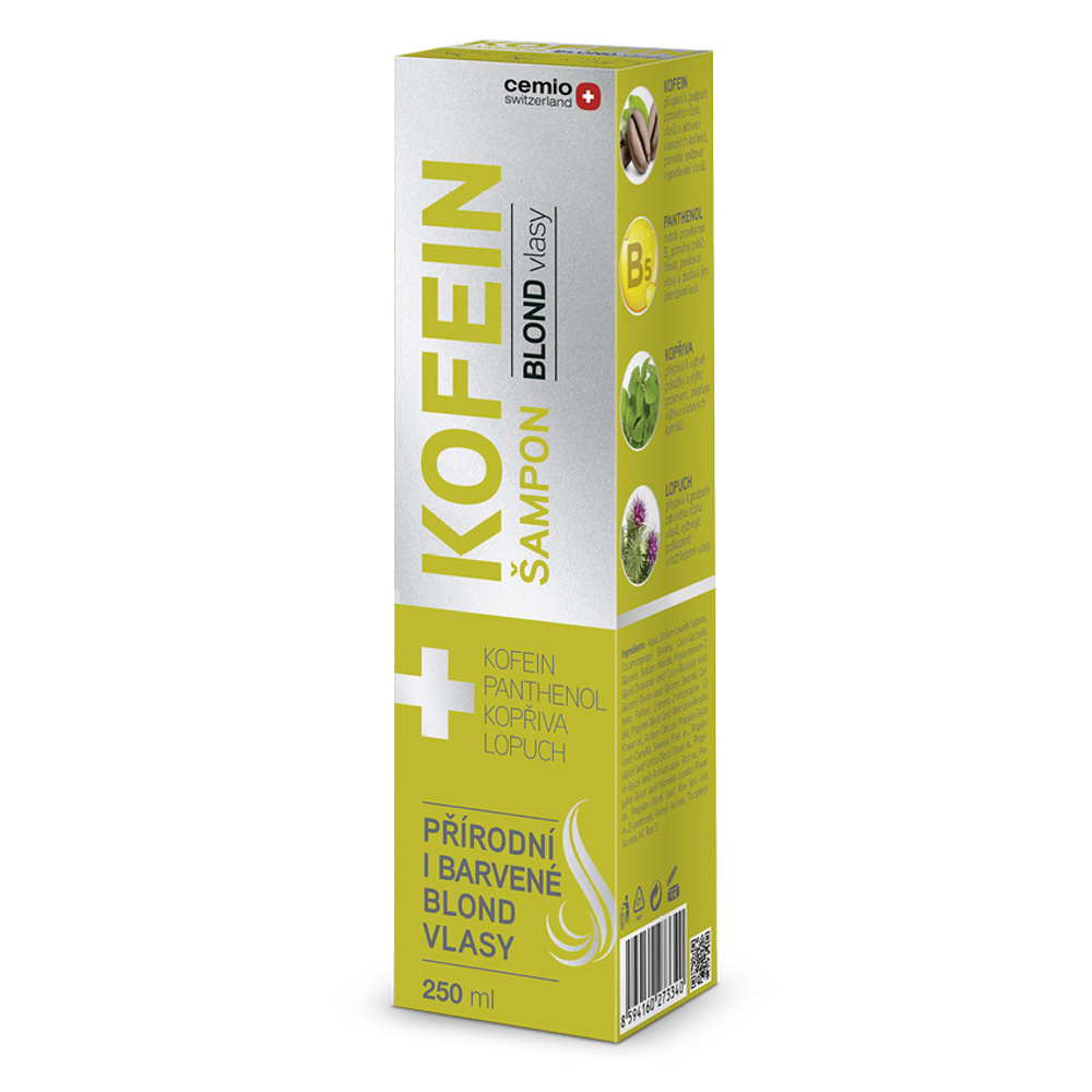 Cemio Kofein šampon pro blond vlasy 250 ml Cemio