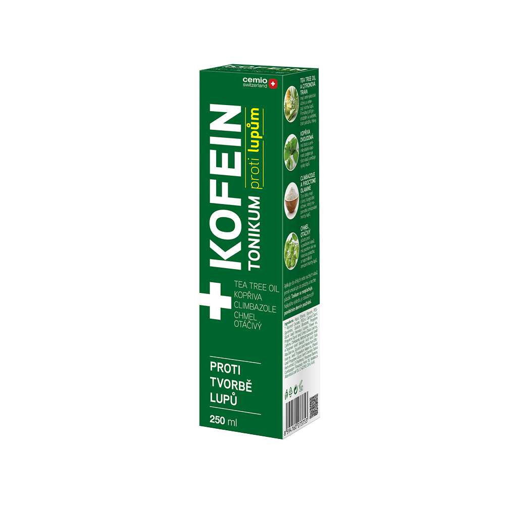 Cemio Kofein tonikum proti lupům 250 ml Cemio