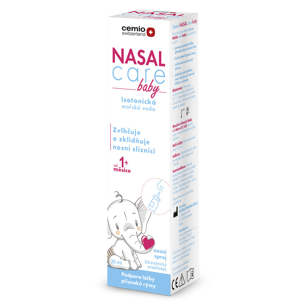 Cemio Nasal Care Baby isotonická mořská voda 30 ml Cemio