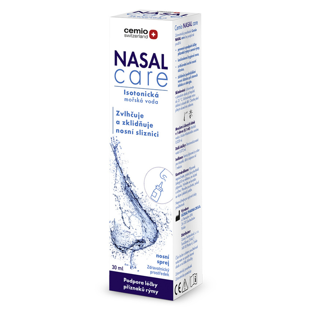 Cemio Nasal Care isotonická mořská voda 30 ml Cemio