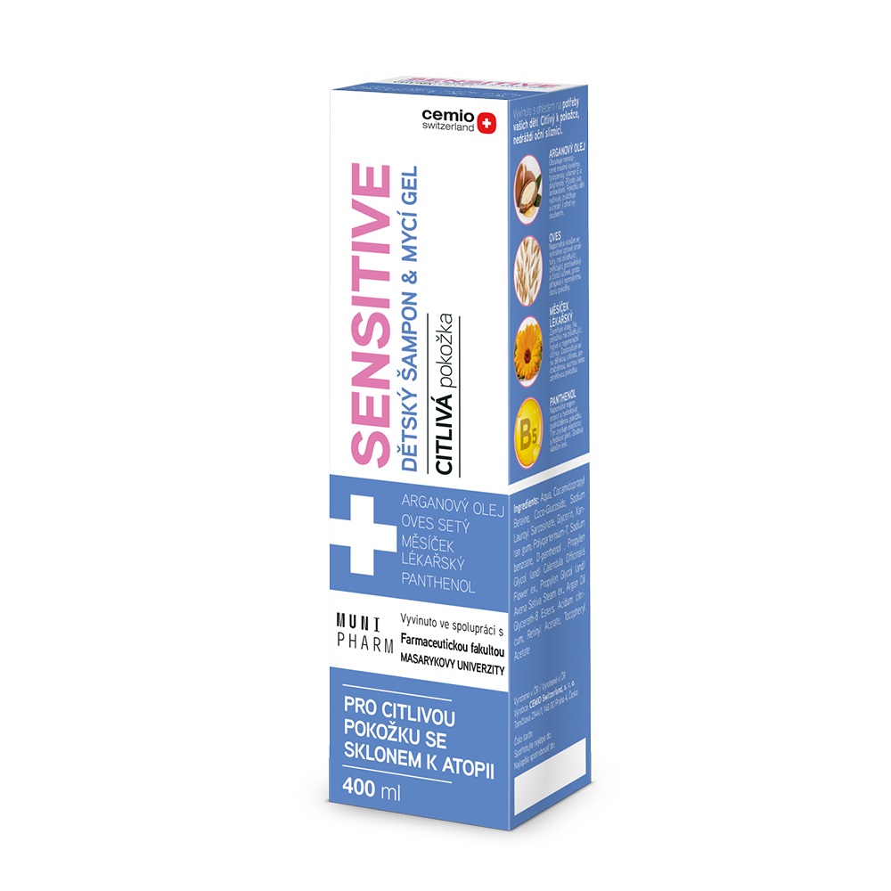 Cemio Sensitive dětský šampon & mycí gel 400 ml Cemio