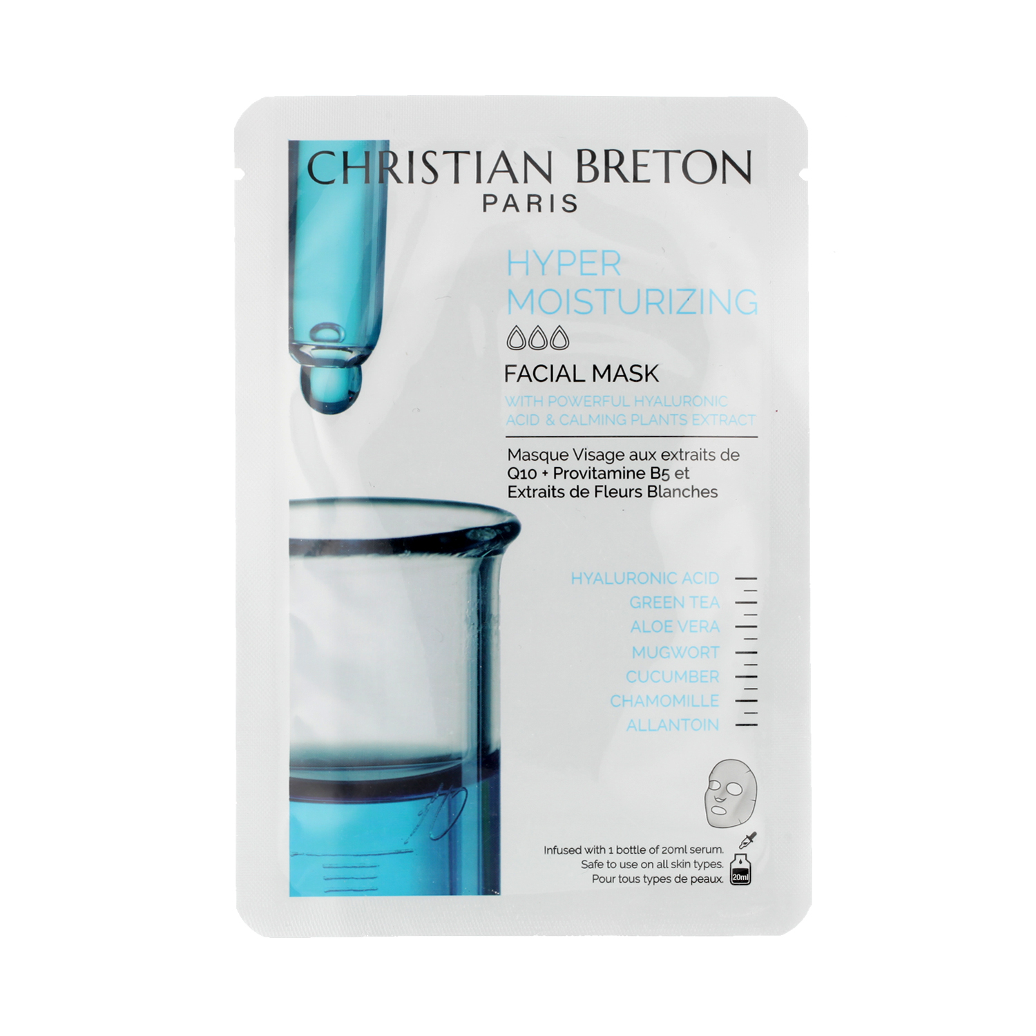 Christian Breton Hyper Moisturizing Facial Patches Masks 3 ks Christian Breton