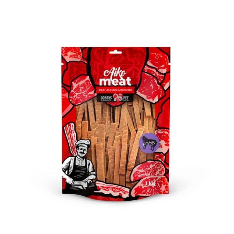 Cobbyspet AIKO Meat Lamb kousky jehněčího 1kg Cobbys Pet