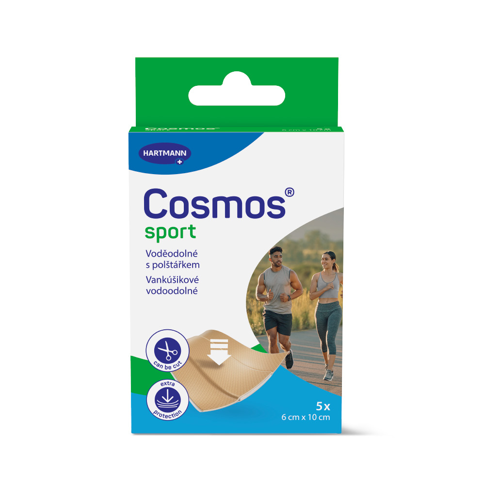 Cosmos Sport 6 x 10 cm voděodolná náplast 5 ks Cosmos
