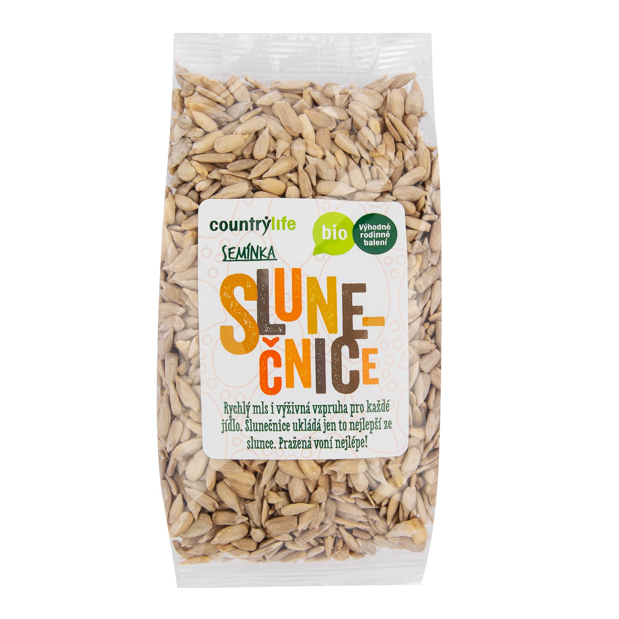 Country Life Slunečnicová semínka BIO 250 g Country Life