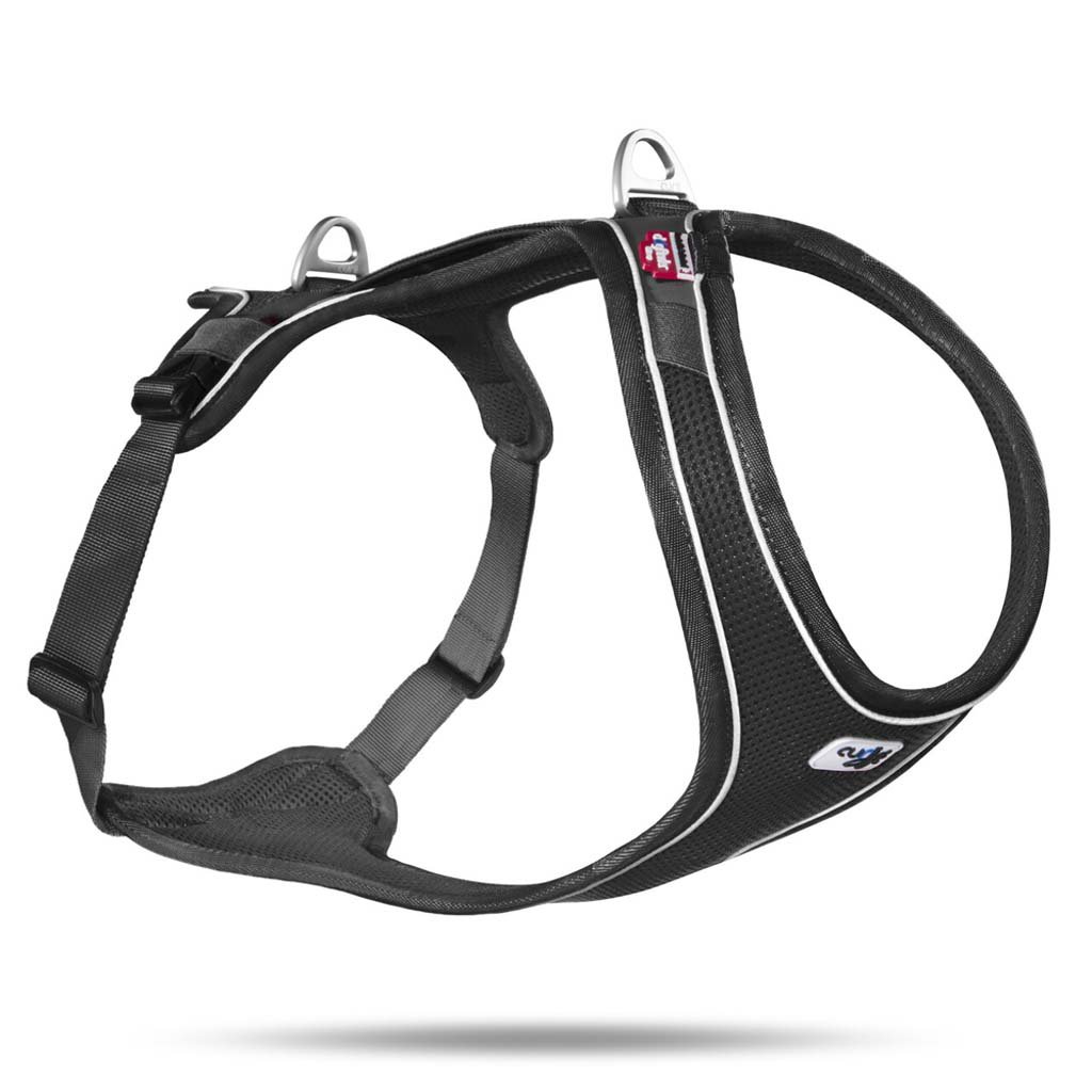 Curli Postroj pro psy Belka Comfort Black XL