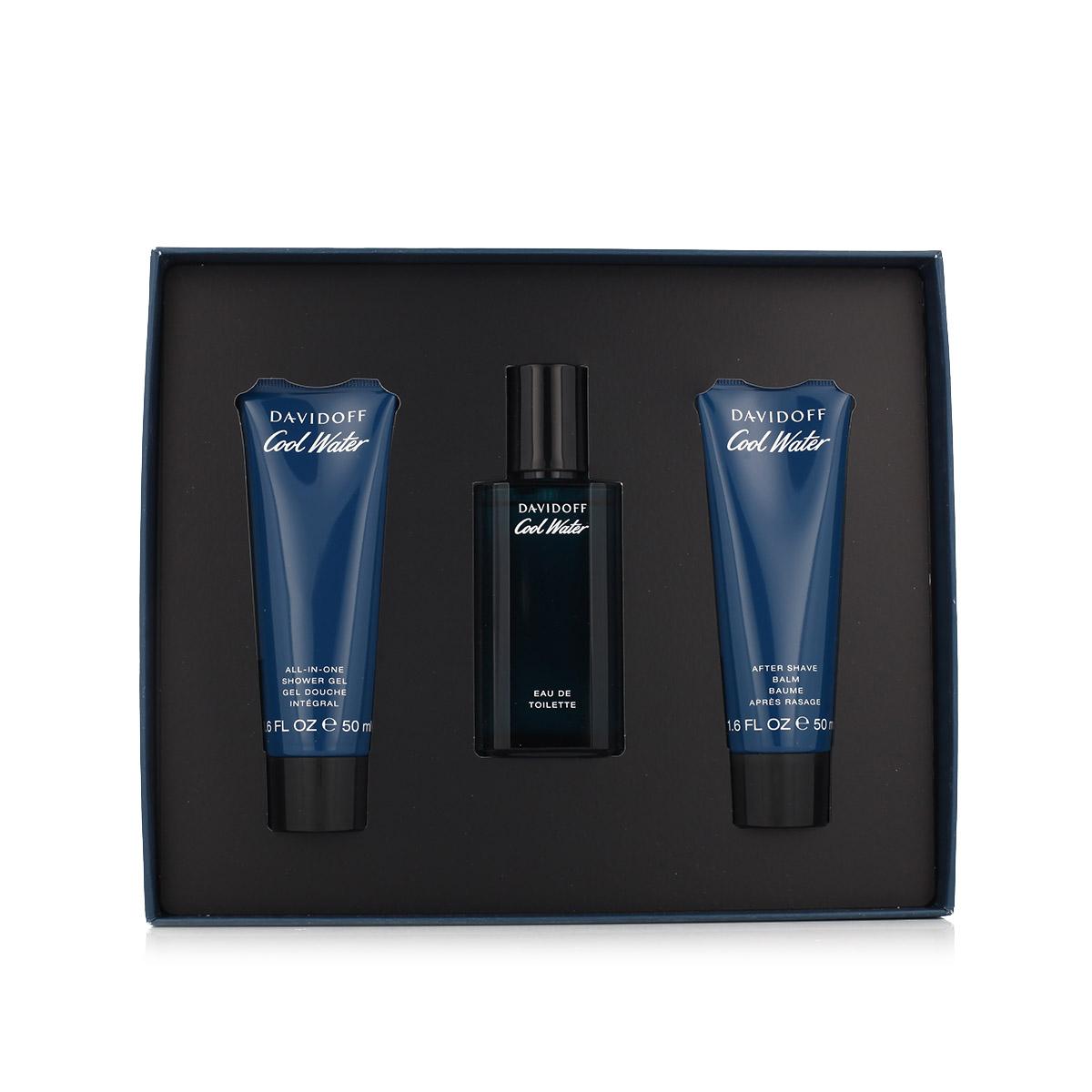 Davidoff Cool Water for Men EDT 40 ml + ASB 50 ml + SG 50 ml M (4) Davidoff
