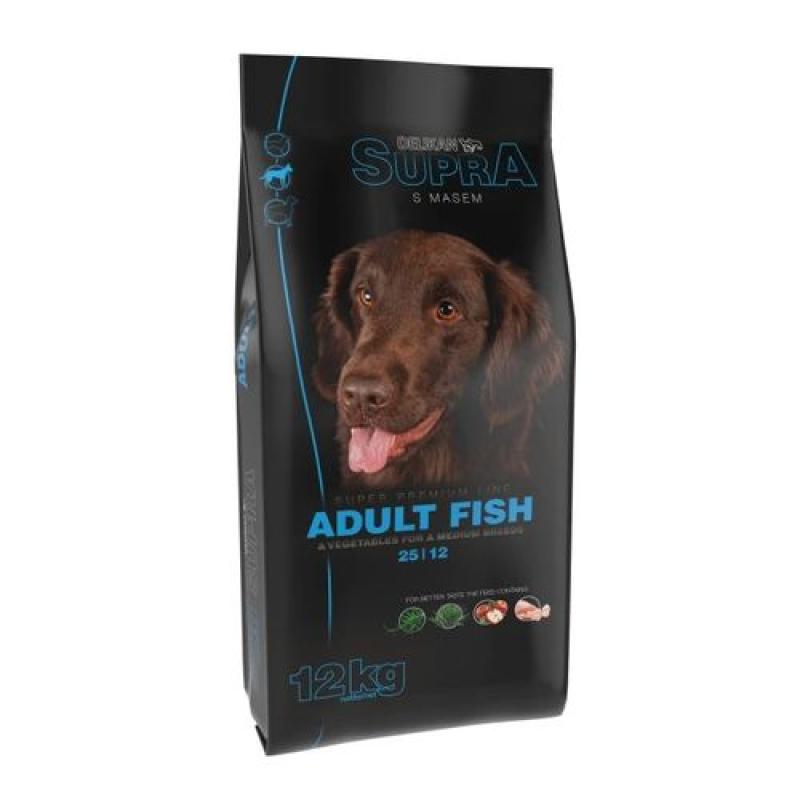 Delikan SUPRA Adult Fish 12kg superprémiové krmivo s rybou pro dospělé psy střední Delikan