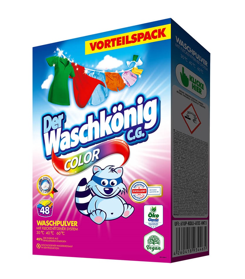 Der Waschkönig Color Prací prášek 2