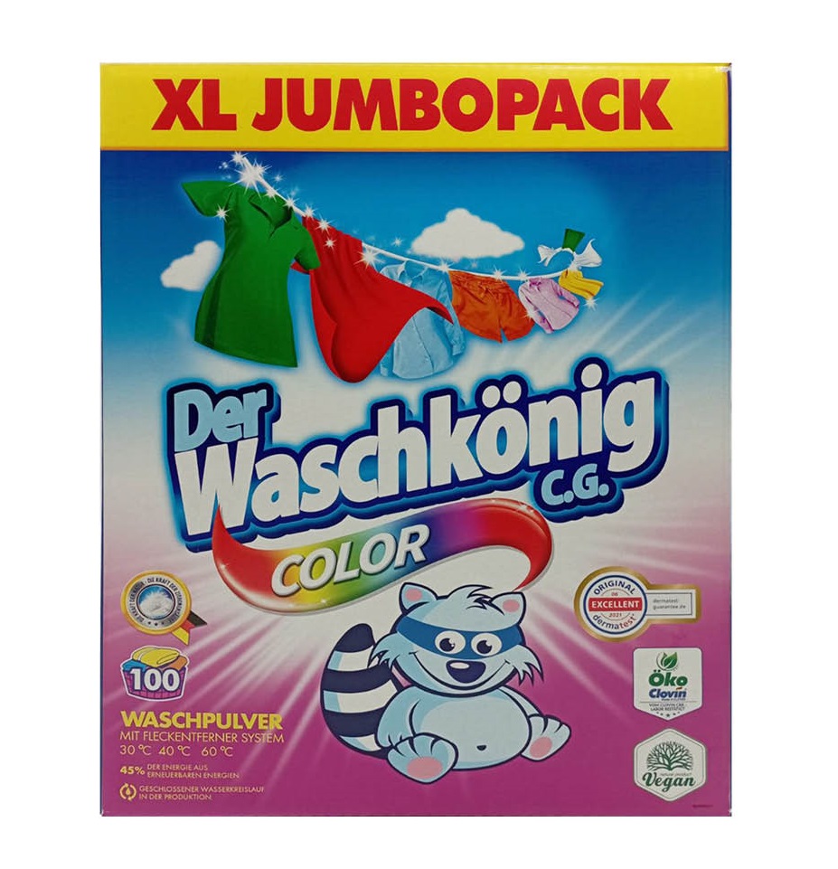 Der Waschkönig Color Prací prášek 6 kg 100 dávek Der Waschkönig