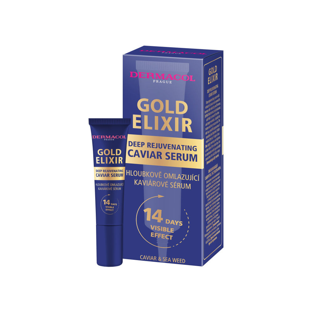 Dermacol Gold Elixir Hloubkově omlazující kaviárové sérum 12 ml Dermacol