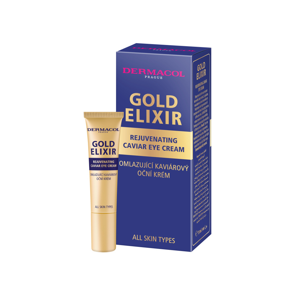Dermacol Gold Elixir Omlazující kaviárový oční krém 15 ml Dermacol