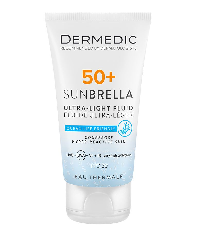 Dermedic Sunbrella Lehká opalovací emulze na kuperózní pleť SPF50+ 40 ml Dermedic