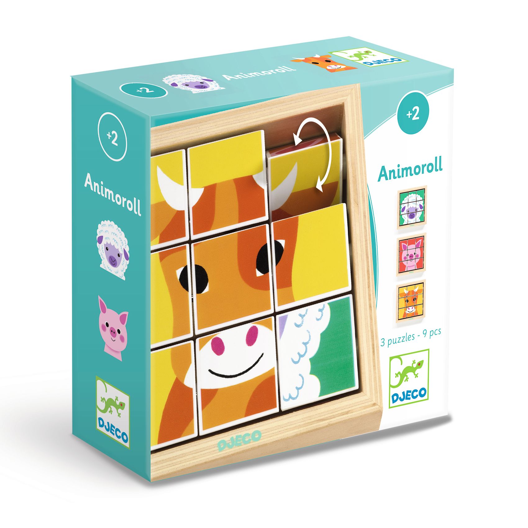 Djeco Otáčivé puzzle Farma Djeco