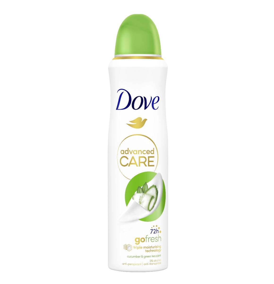 Dove Advanced Care Okurka antiperspirant ve spreji 150 ml Dove