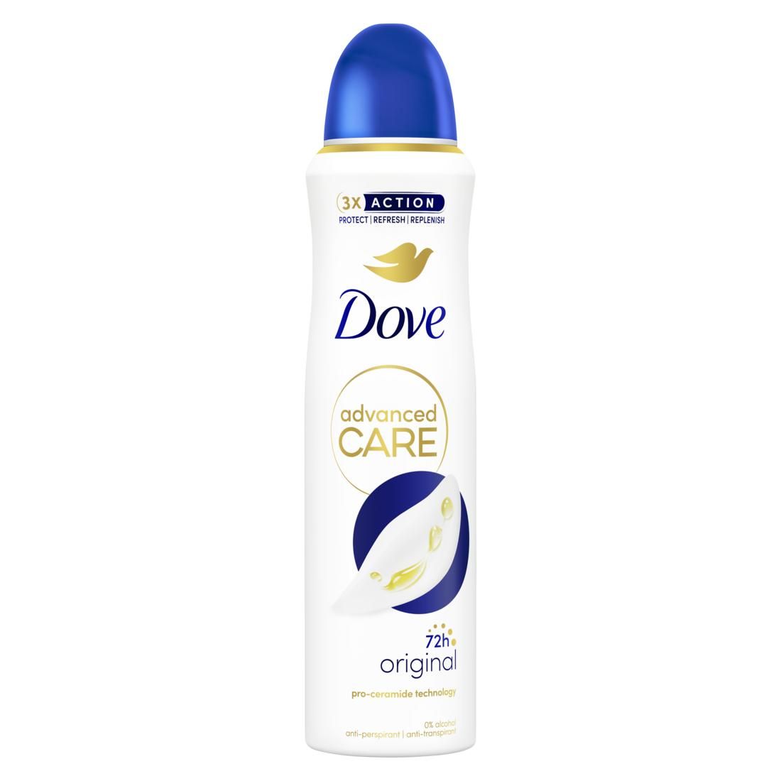 Dove Advanced Care Original antiperspirant ve spreji 150 ml Dove