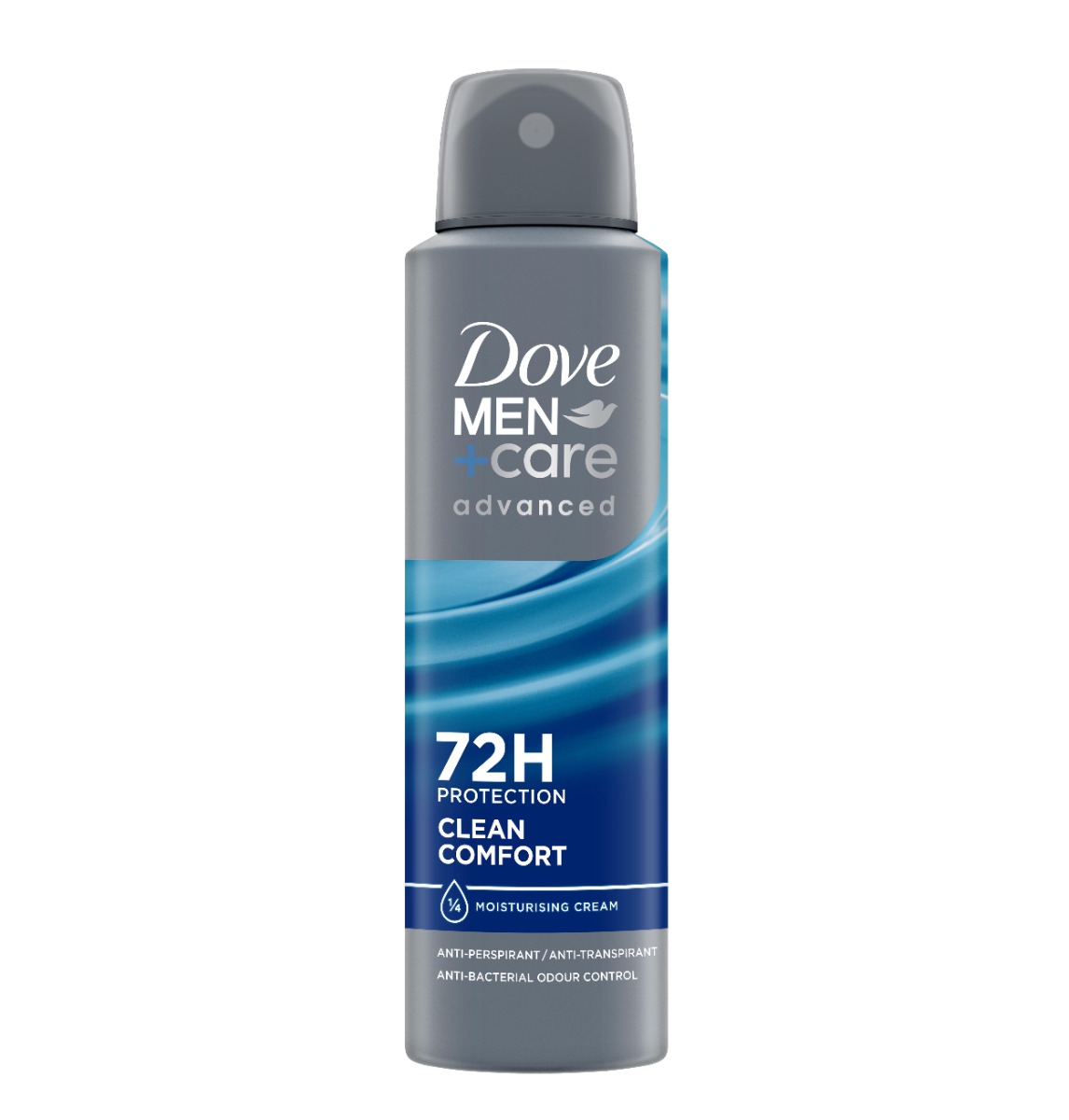 Dove Men Advanced Clean Comfort antiperspirant ve spreji 150 ml Dove