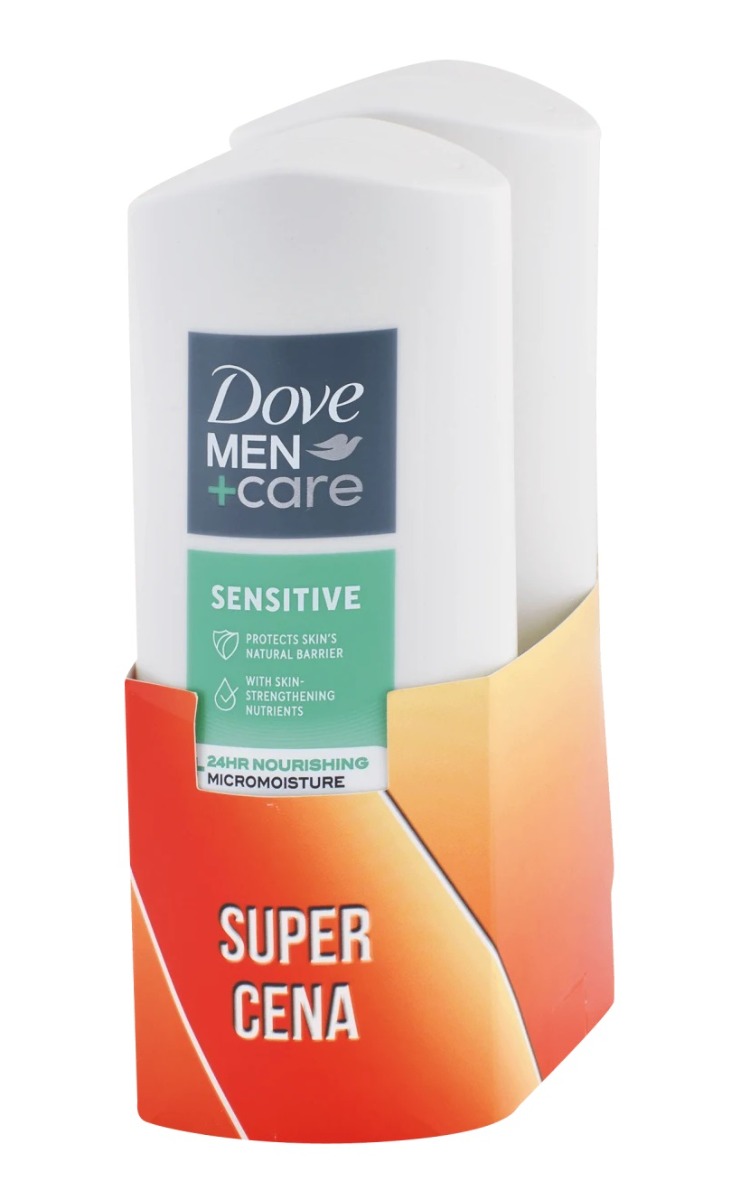 Dove Men Sensitive sprchový gel 2x400 ml Dove