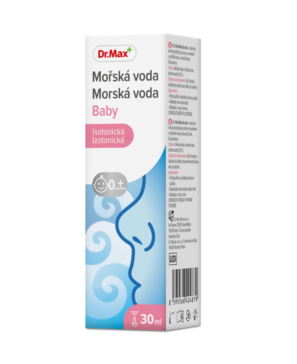 Dr. Max Mořská voda isotonická Baby 0-6 let 30 ml Dr. Max