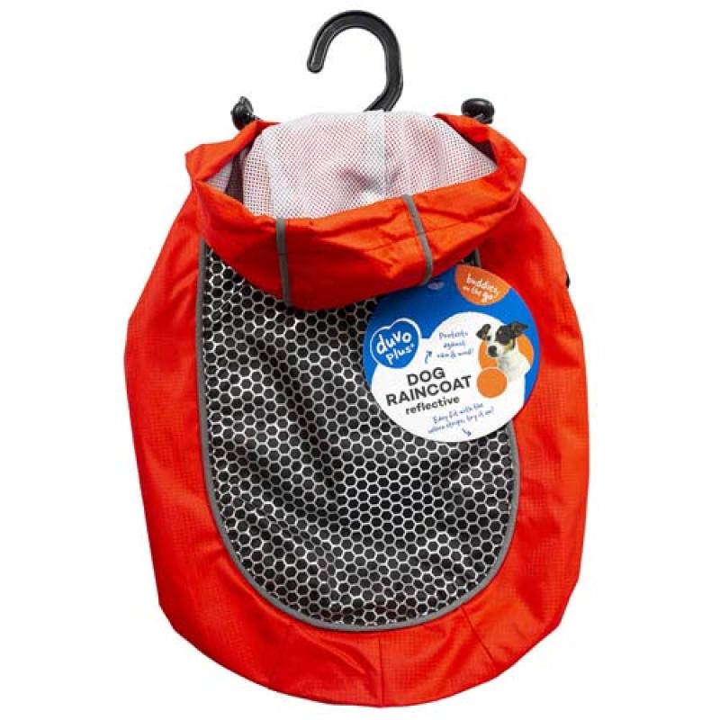 Duvo+ Pláštěnka pro psa červeno-černý  M - 50cm Duvo+