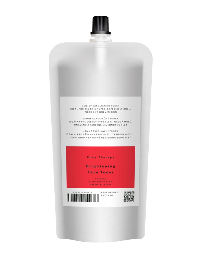 Envy Therapy Brightening Face Toner jemně exfoliační toner 200 ml refill Envy Therapy