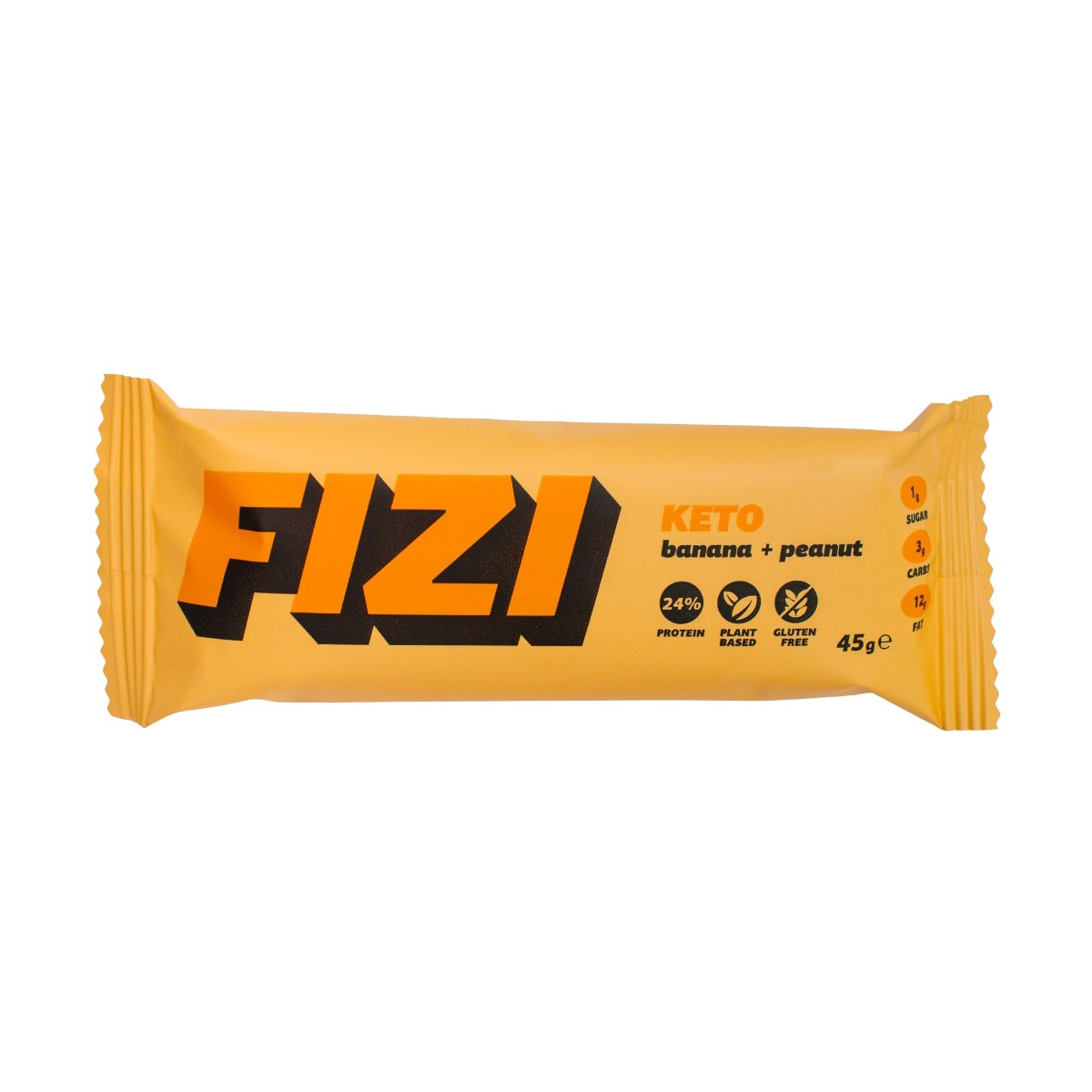 FIZI LLC Keto proteinová tyčinka banán + arašídy 45 g FIZI LLC
