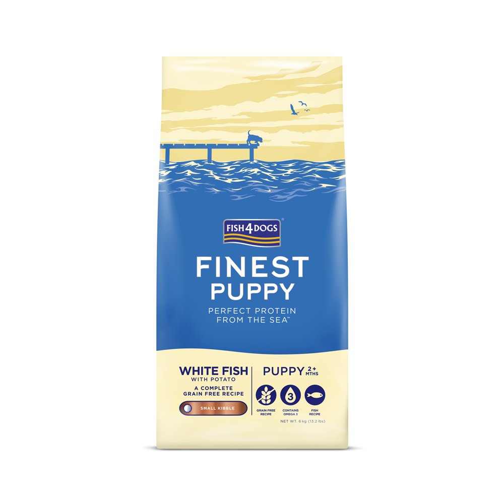 Fish4Dogs Granule malé pro štěňátka Finest bílá ryba s bramborami 6 kg