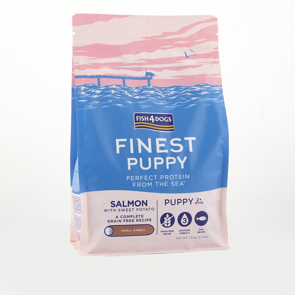 Fish4Dogs Granule malé pro štěňátka Finest losos se sladkými bramborami 12 kg