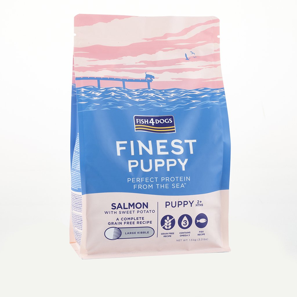 Fish4Dogs Granule velké pro štěňátka Finest losos se sladkými bramborami 6 kg