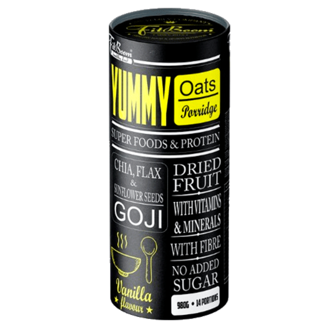 FitBoom Yummy Oat Mash 980g - banán FitBoom