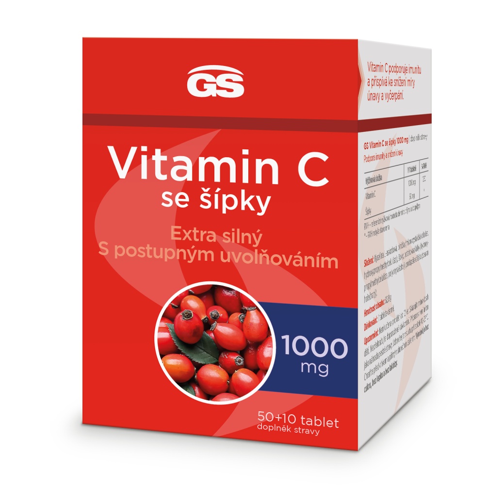 GS Vitamin C 1000 se šípky 50+10 tablet GS