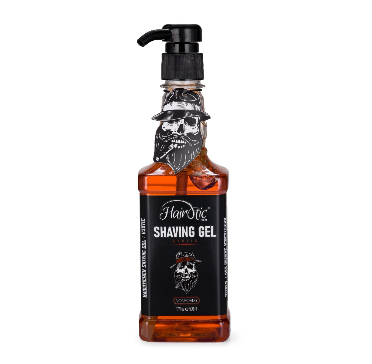Hairotic Men Shaving Gel Exotic čirý parfémovaný gel na holení 500 ml Hairotic