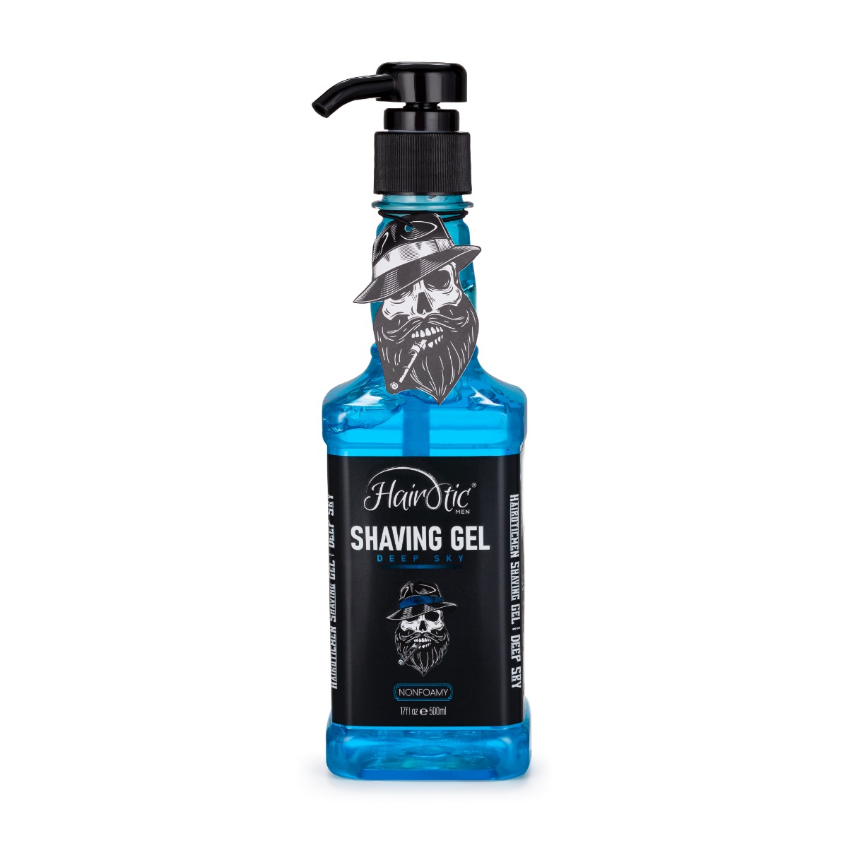 Hairotic Men Shaving gel Deep Sky čirý parfémovaný gel na holení 500 ml Hairotic