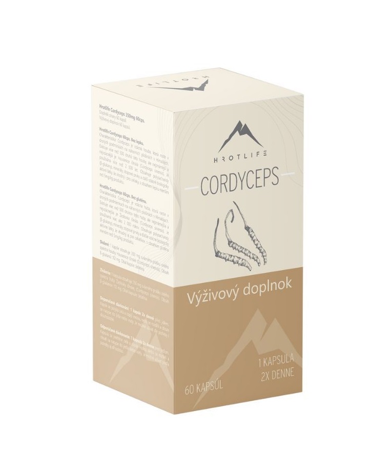 Hrotlife Cordyceps 60 kapslí Hrotlife