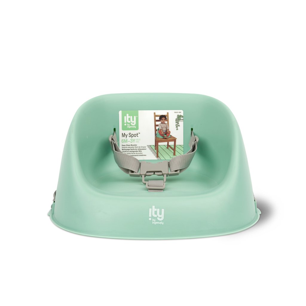 Ingenuity Podsedák na jídelní židli Easy Clean Booster Green do 15kg Ingenuity