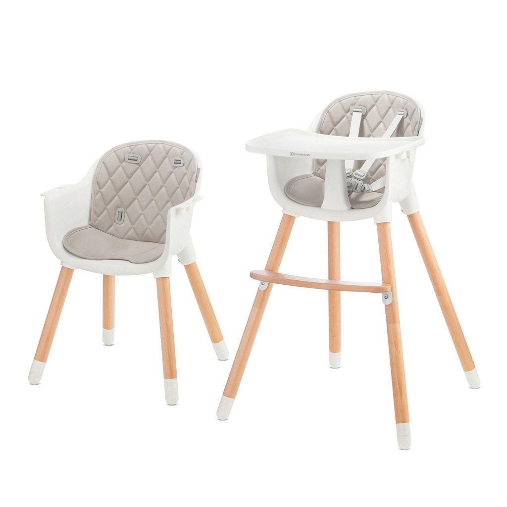 Kinderkraft Židlička jídelní Sienna grey Kinderkraft