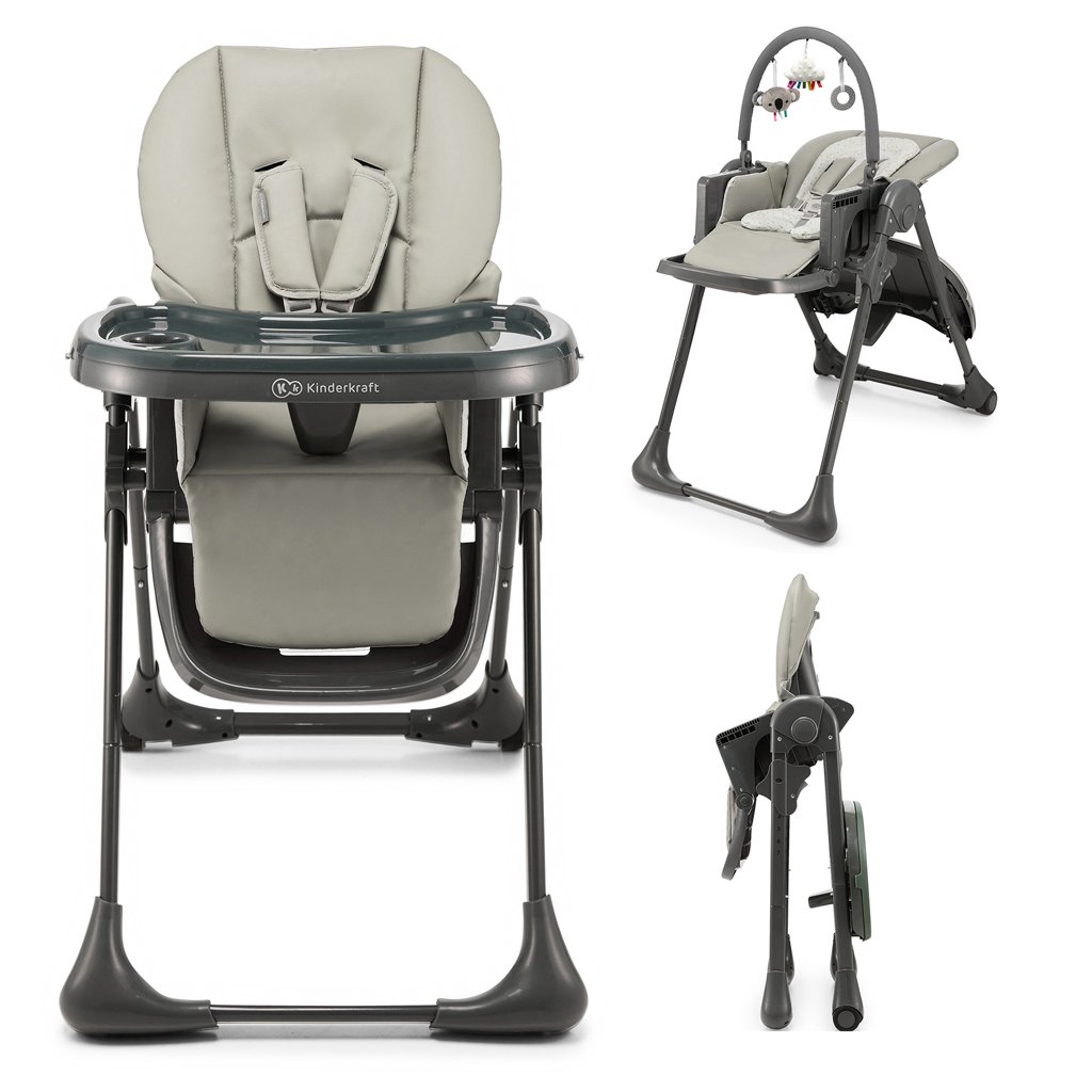 Kinderkraft Židlička jídelní Tummie grey Kinderkraft