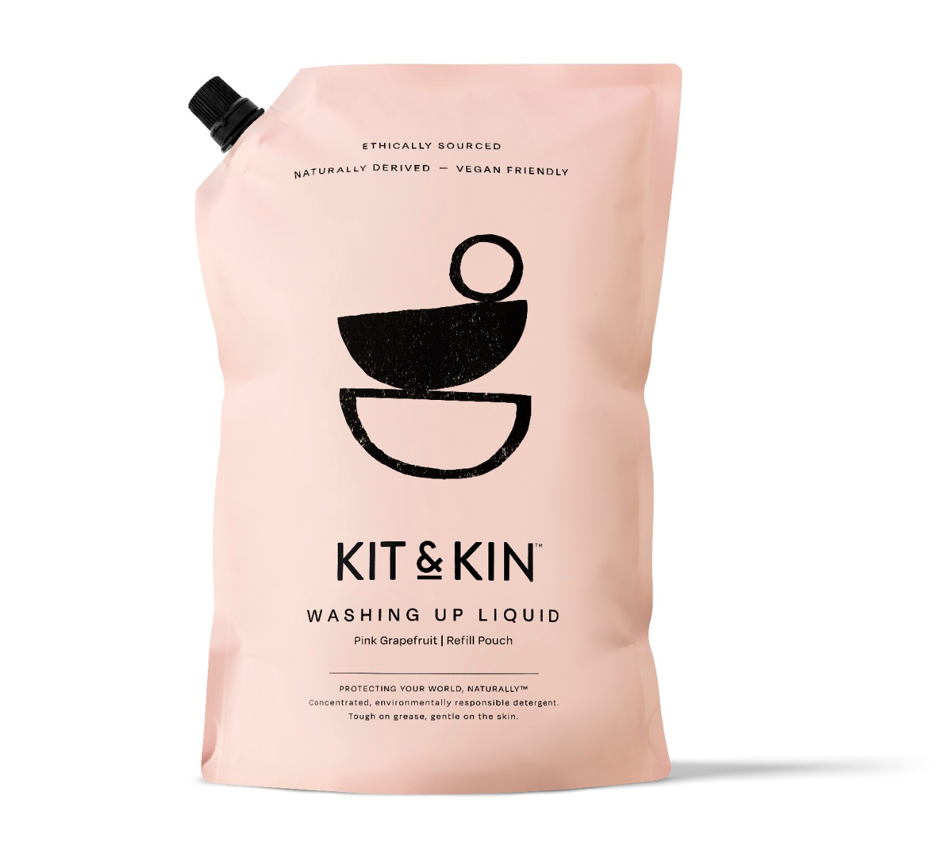Kit & Kin Prostředek na mytí nádobí Grapefruit náplň 1 l Kit & Kin
