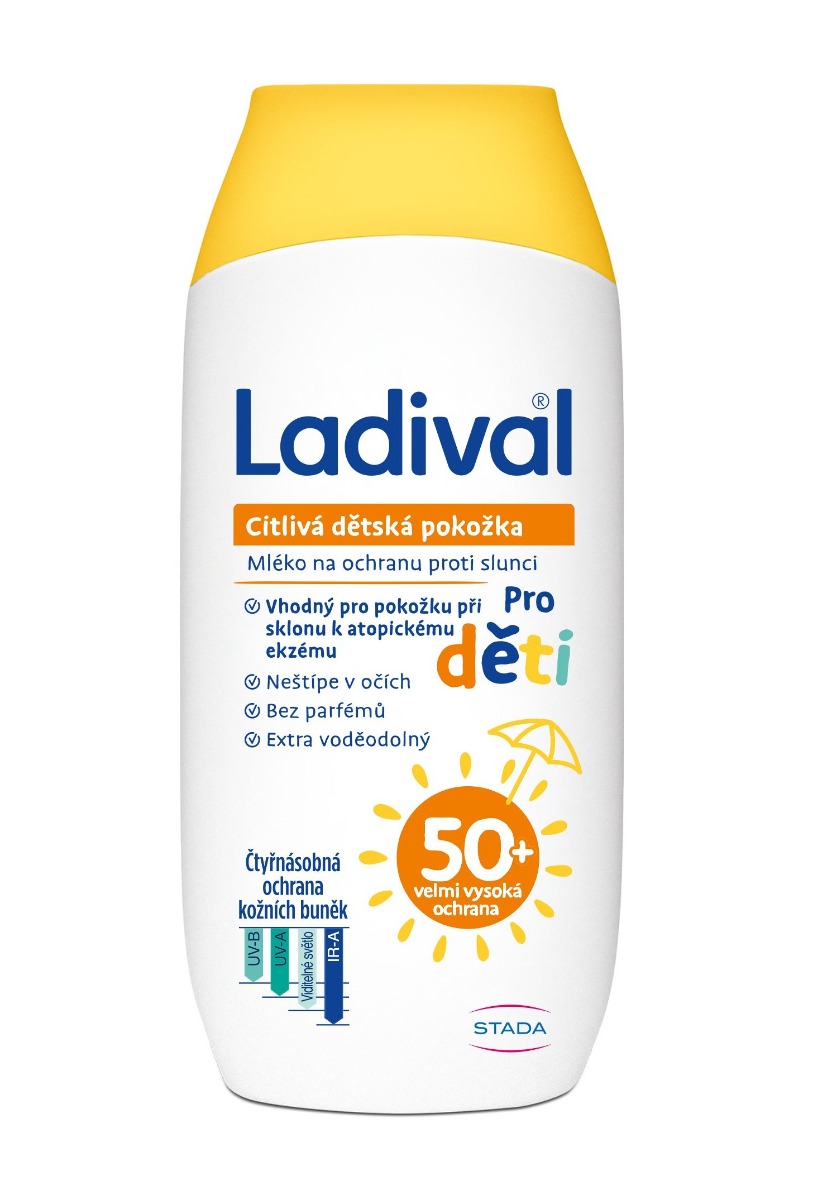 Ladival Dětská citlivá pokožka OF50+ mléko 200 ml Ladival