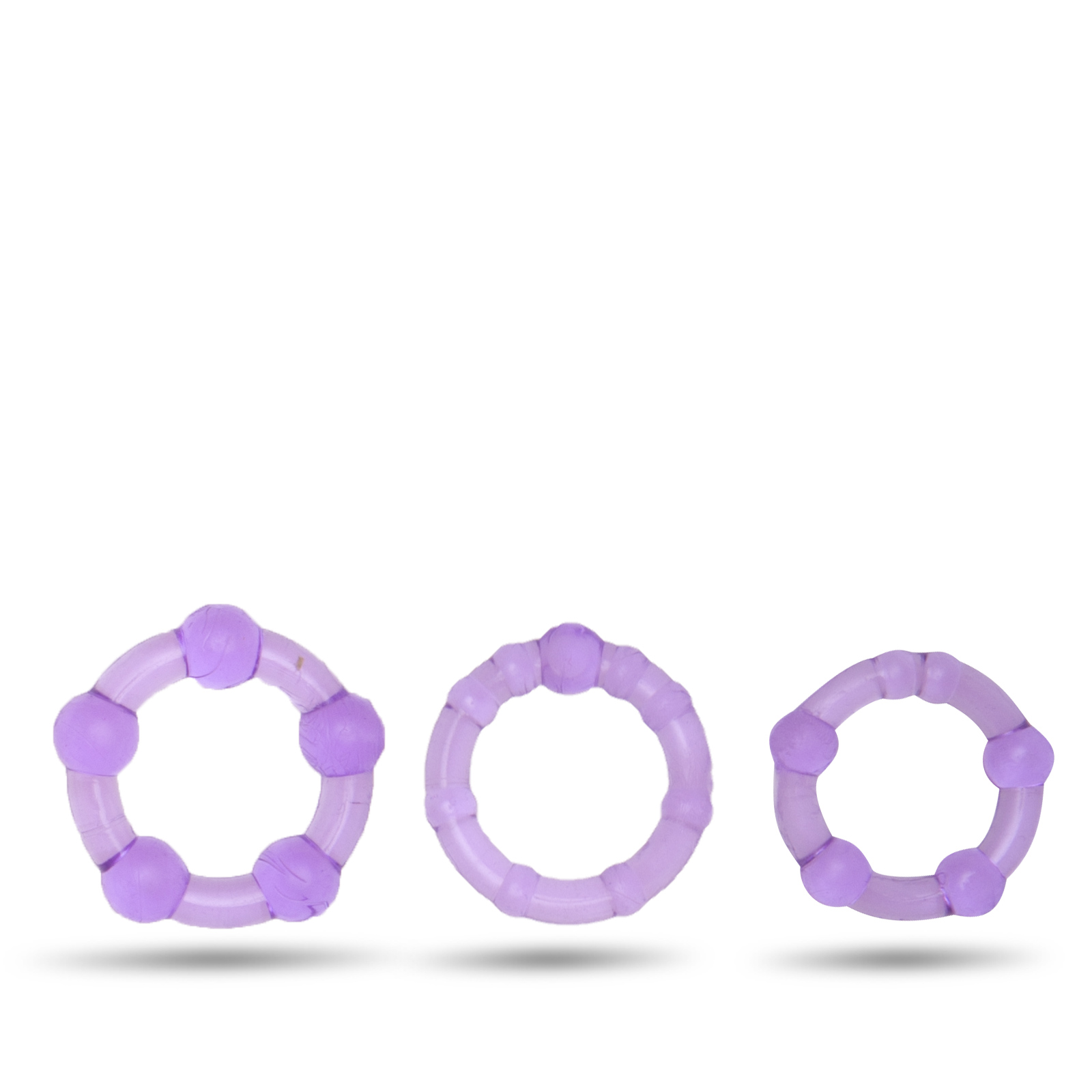 Man Dreams Sada Erekčních kroužků  - Omega 3ks purple Man Dreams