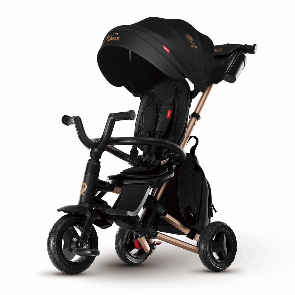Milly Mally Luxusní Tříkolka Qplay Nova + Rubber golden Milly Mally