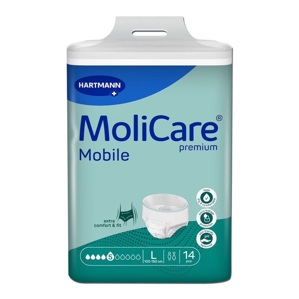 MoliCare Mobile 5 kapek vel. L natahovací kalhotky 14 ks MoliCare