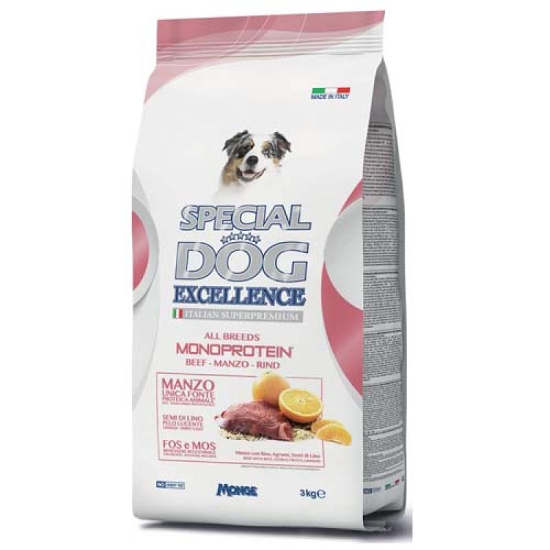 Monge SPECIAL DOG EXCELLENCE MONOPROTEIN 3kg hovězí maso- monoproteinové krmivo pro Monge