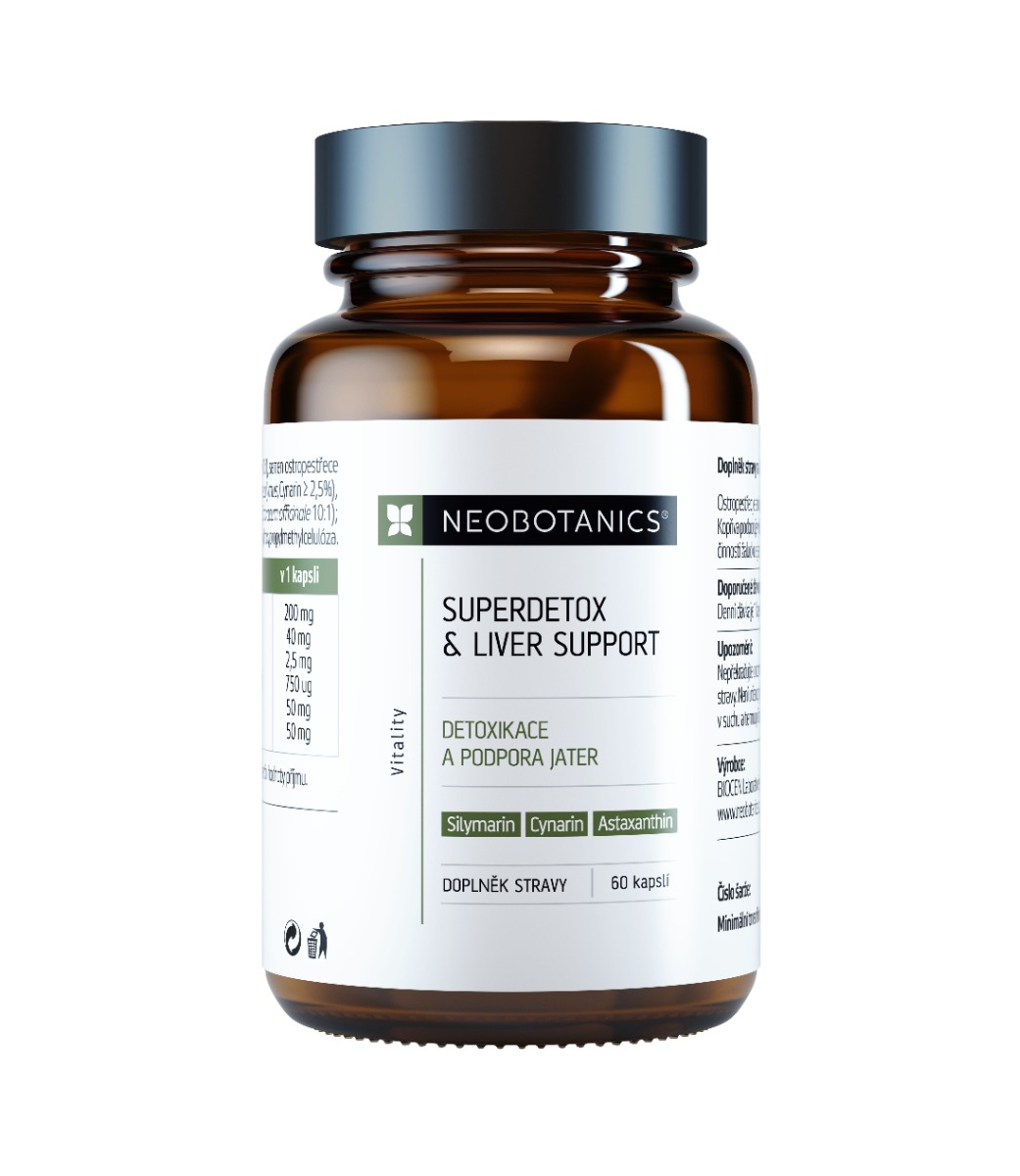 NEOBOTANICS Superdetox&Liver support 60 kapslí NEOBOTANICS