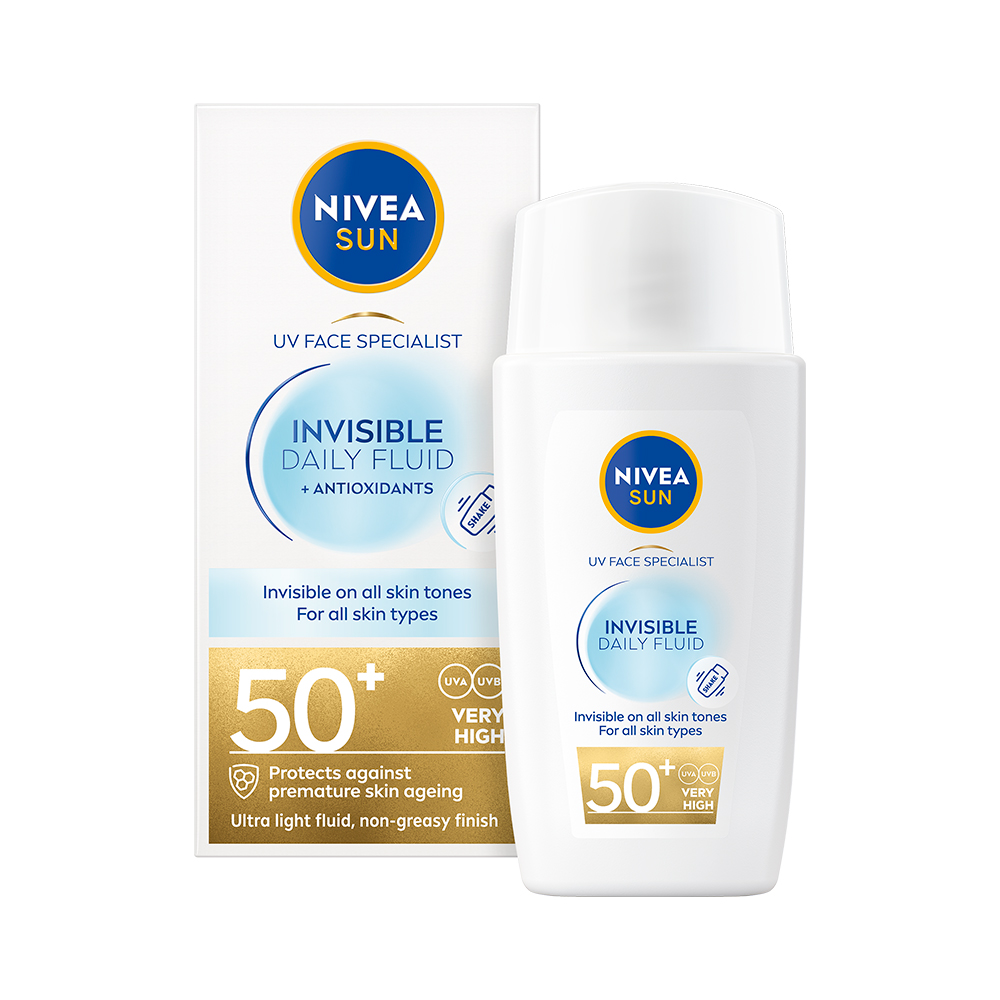 Nivea SUN Invisible Fluid SPF 50+ pleťový krém 50 ml Nivea
