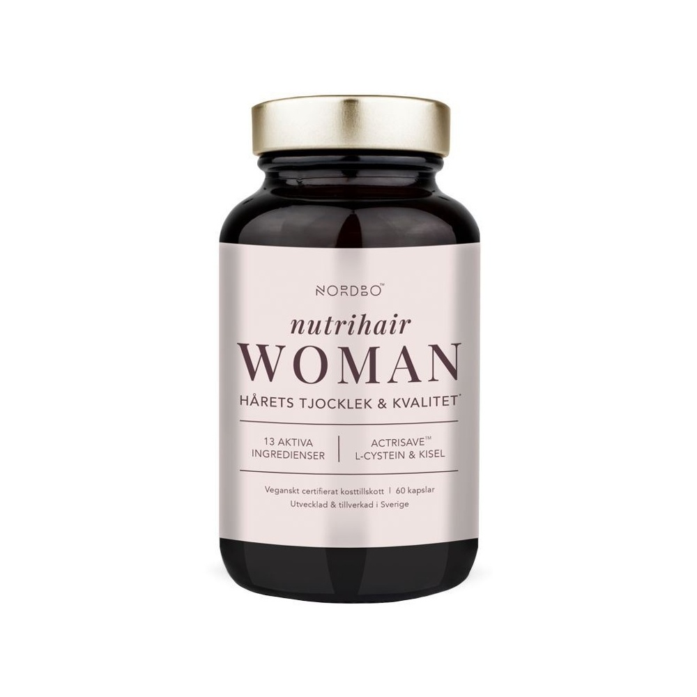 Nordbo Nutrihair Woman 60 kapslí Nordbo