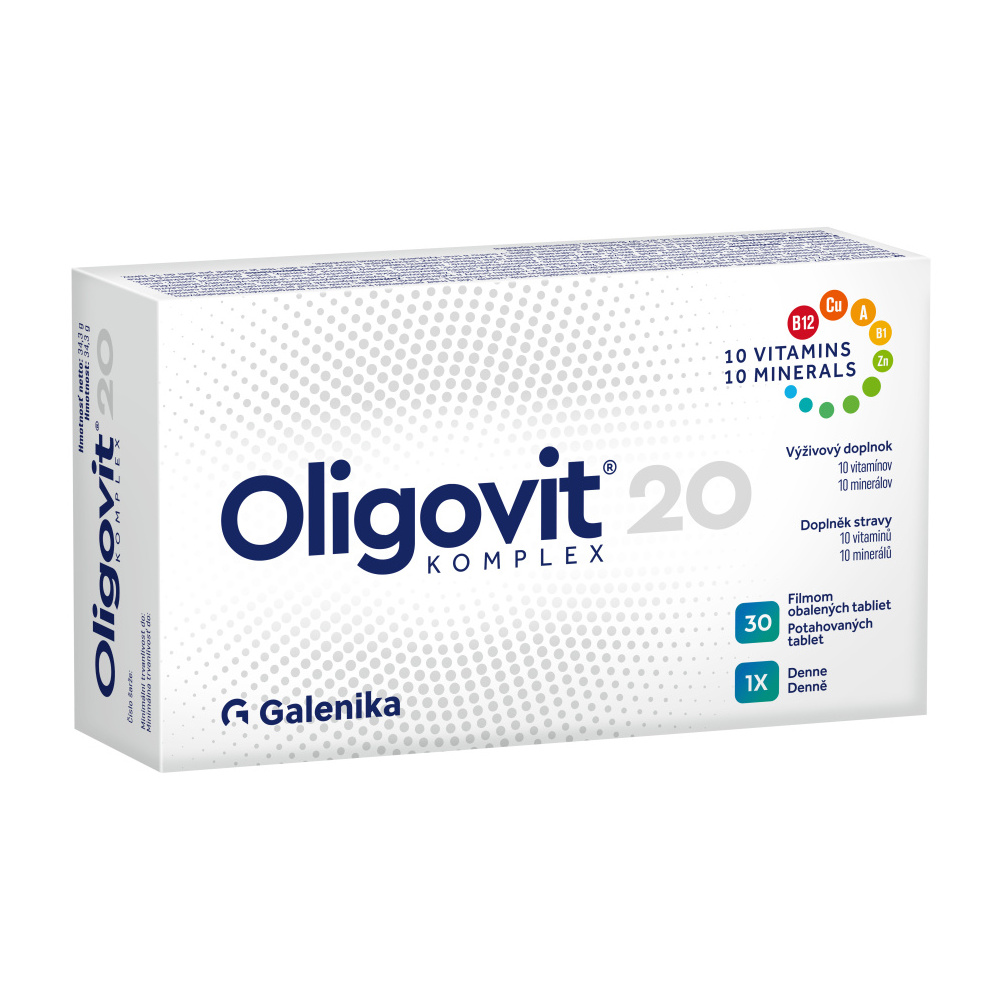 Oligovit 20 KOMPLEX 30 potahovaných tablet Oligovit