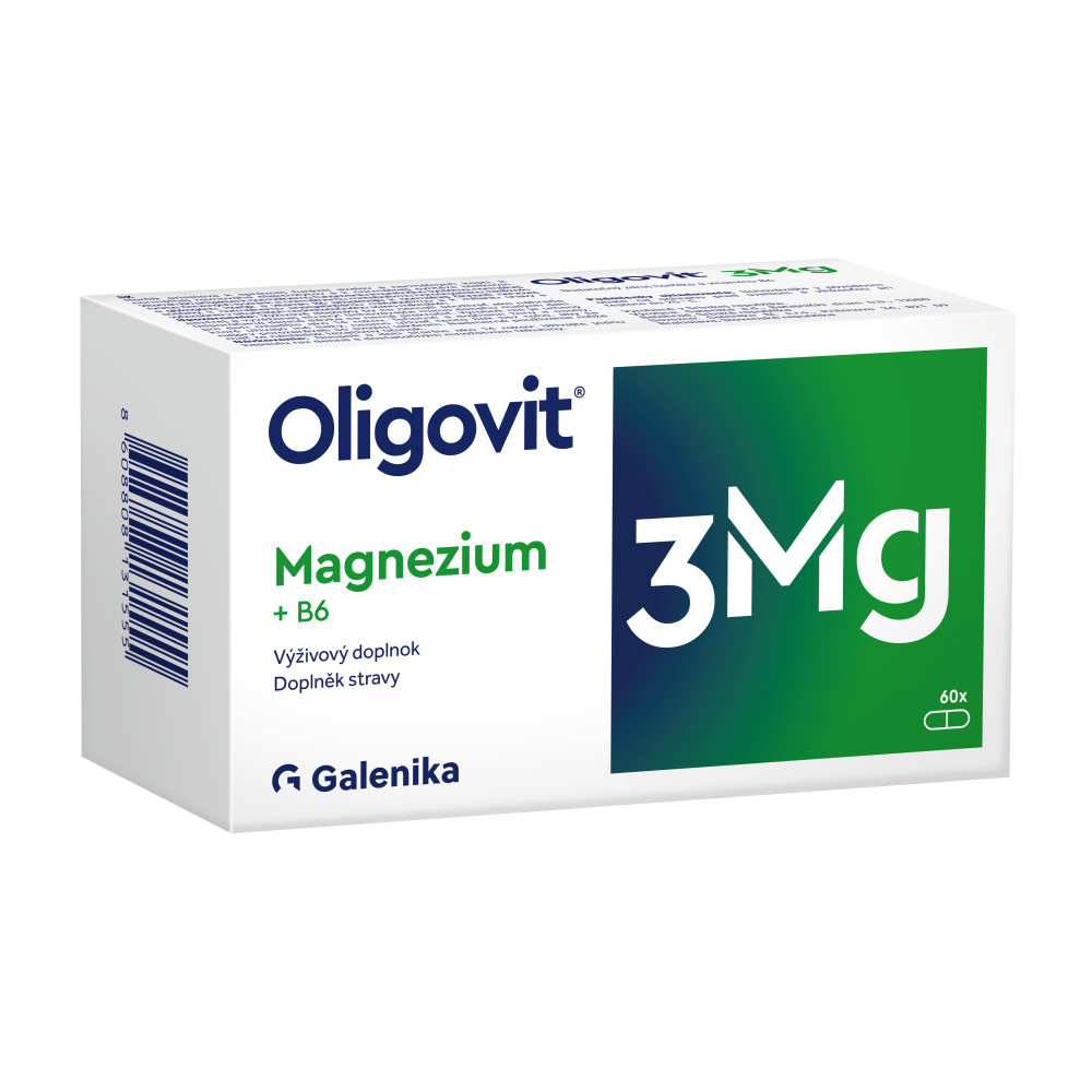 Oligovit 3Mg Magnezium + B6 60 tobolek Oligovit