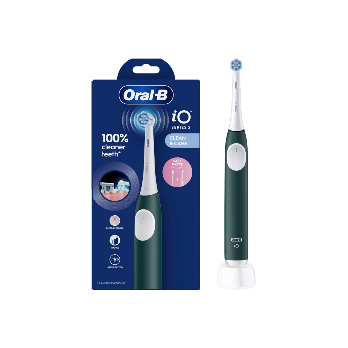 Oral-B iO 2 elektrický zubní kartáček lesní zelená Oral-B
